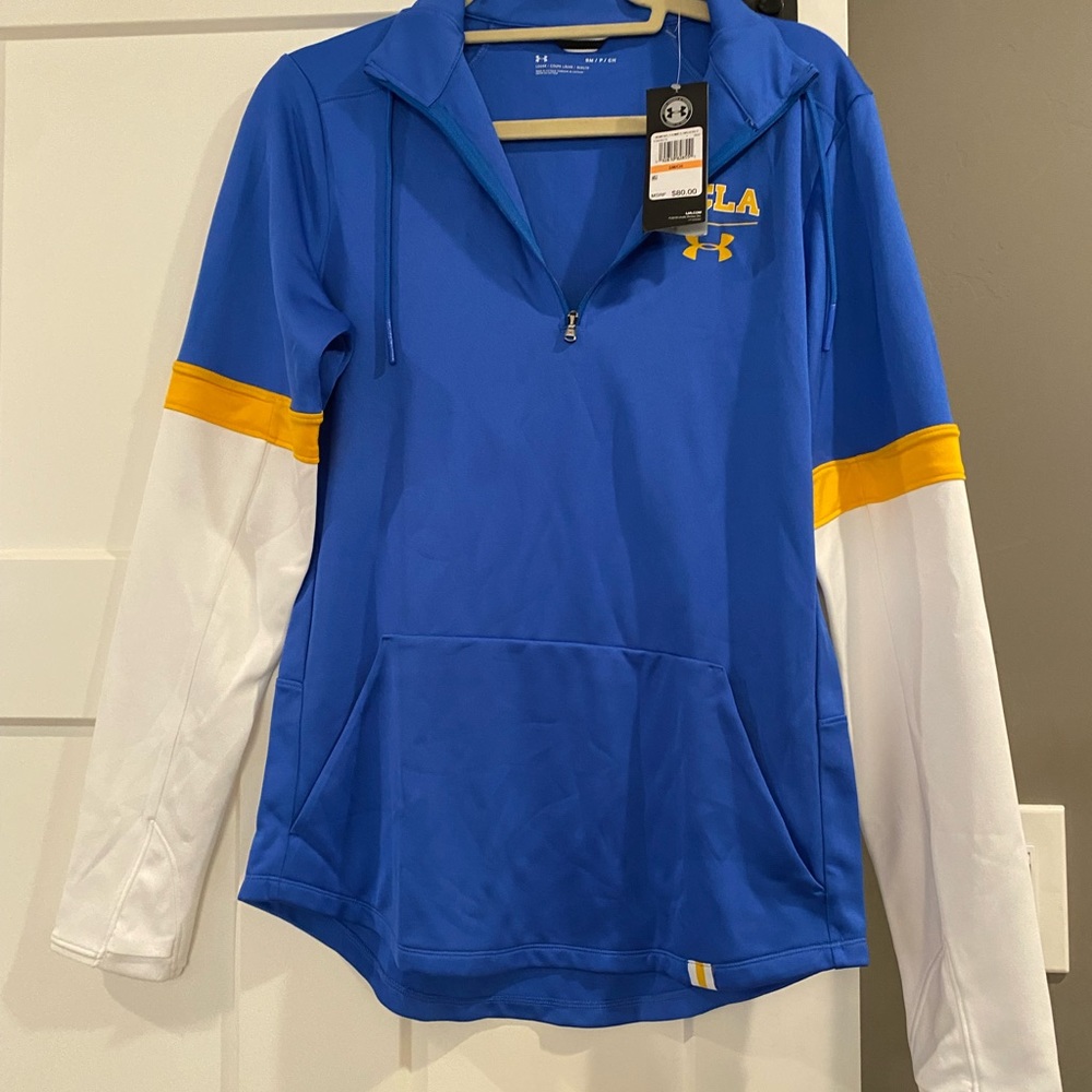 UCLA under armor loose women’s 1/4 zip long sleeve lightweight sweatshirt
